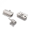 Tarnish Resistant 304 Stainless Steel Box Clasps STAS-P249-03P-2