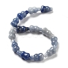 Dyed & Heated Natural Blue Aventurine Beads Strands G-P528-G03-01-3