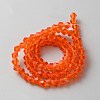 Transparent Glass Beads Strands GLAA-TAC0008-11B-1-2
