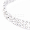 3 Row Crystal Rhinestone Choker Necklace NJEW-F289-04B-P-2