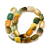 Natural Striped Agate/Banded Agate Beads Strands G-B137-B01-01K-2