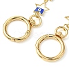 Alloy Evil Eye Enamel Link Bag Extender Chains AJEW-BA00132-04-4