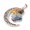 Natural Mixed Stone Pendants X-PALLOY-JF01487-3