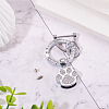 1Pc DIY Alloy Rhinestone Spring Gate Rings Keychains FIND-TA0008-54A-P-4