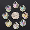 Transparent Acrylic Pendants MACR-S373-73-C03-4
