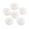 Natural White Jade European Beads G-C134-01F-1