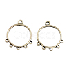 Tibetan Style Alloy Ring Chandelier Components Links TIBE-3818-AS-LF-1