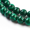 Synthetic Malachite Beads Strands TURQ-N006-8-3