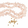 1 Strand Natural Rose Quartz Chip Beads Strands G-TAD0001-07-2