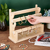 3-Tier Assembled Wood Bracelets/Bangles Display Riser Stands BDIS-WH0008-02-3