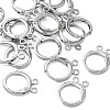SHEGRACE Brass Leverback Earring Findings XGR0091P-88P-1
