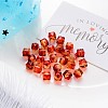 Two Tone Transparent Spray Painted Acrylic Beads ACRP-T005-10mm-26-M-3