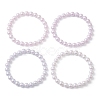 POM Plastic Imitation Pearl Round Beaded Stretch Bracelets BJEW-JB09517-1