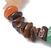 Chakra Natural Obsidian & Amethyst & Lapis Lazuli & Green Aventurine & Tiger Eye & Red Aventurine & Red Jasper BJEW-JB10777-01-3