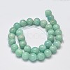 Grade AB Natural Amazonite Round Bead Strands G-M296-06-8mm-2