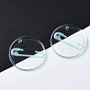 Transparent Resin Pendants RESI-N030-005D-4