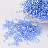 Cornflower Blue 11/0 FGB Grade A Round Glass Seed Beads X-SEED-Q011-F513-1