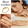 1Pc Stainless Steel Knot Finger Rings for Women RJEW-LP0001-21-4