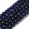 Dyed & Heated Natural Dragon Veins Agate Beads Strands G-P539-A01-11-1