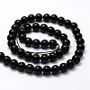 Natural Golden Sheen Obsidian Beads Strands G-F364-08-6mm-2
