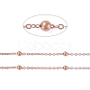 Brass Flat Oval Cable Chains CHC018Y-R-1