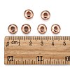Brass Micro Pave Cubic Zirconia Beads ZIRC-F001-121RG-5