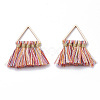 Polycotton(Polyester Cotton) Tassel Pendant Decorations FIND-T012-01A-1