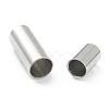Tarnish Resistant 304 Stainless Steel Magnetic Clasps with Glue-in Ends STAS-O148-06B-3