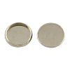 Tarnish Resistant Flat Round 304 Stainless Steel Plain Edge Bezel Cups X-STAS-S028-26-1