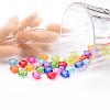 Transparent Mixed Color Acrylic Star Beads X-TACR-S091-12mm-M-3