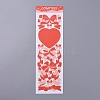 Bowknot & Heart Pattern Decorative Stickers Sheets DIY-L037-G06-1