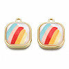 Resin Pendants PALLOY-N161-005-NR-2