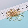 Brass Leverback Earring Findings X-KK-F824-007G-4