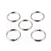 Platinum Plated Iron Split Key Rings Findings Fit Keychain X-IFIN-H042-N-1
