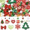 100Pcs 19 Styles Christmas Acrylic Beads MACR-FS0002-33-1
