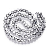 Electroplate Glass Bead Strands EGLA-R094-4mm-15-2