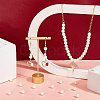 8mm About 200Pcs Glass Pearl Round Beads for Jewelry Making Round Box Kit Anti-flash White HY-PH0001-8mm-011-3