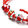 Hand Painted Acrylic with Enamel Beads MACR-K354-12-6