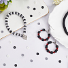 3 Strands 3 Colors Flat Round Handmade Polymer Clay Beads CLAY-SC0001-62-4