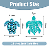 16Pcs 2 Style Polyester Computerized Embroidery Iron on/Sew on Patches PATC-DC0001-01-2
