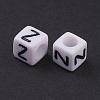 Acrylic Horizontal Hole Letter Beads PL37C9308-Z-2