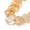 Natural Citrine Beads Strands G-O052-03-6