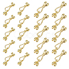 20Pcs 2 Styles Brass Bead Tips KK-HS0002-12-1