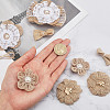 Handmade Imitation Hemp Costume Accessories with Imitation Pearl DIY-NB0002-29-3