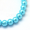 Baking Paint Pearlized Glass Pearl Round Bead Strands HY-Q003-10mm-48-2
