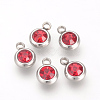 201 Stainless Steel Rhinestone Charms STAS-S068-M-3