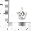 Brass Clear Cubic Zirconia Connector Charms KK-Z094-03P-02-3