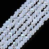 Electroplate Glass Beads Strands EGLA-A044-J1mm-L06-1