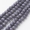 Natural Mashan Jade Round Beads Strands G-D263-6mm-XS29-1