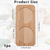 2 Round Slots Bamboo Serving Tray ODIS-WH0329-38B-2